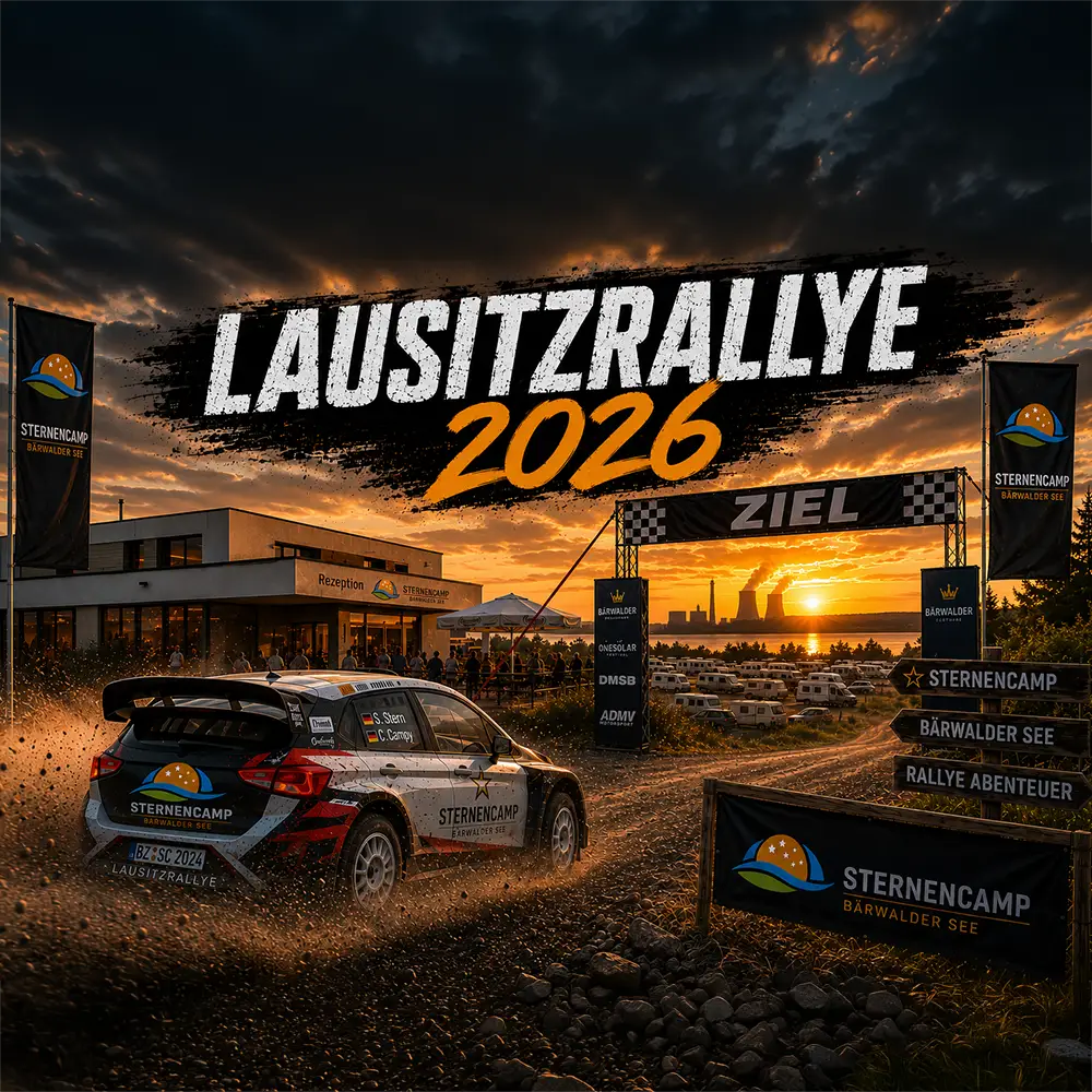 Lausitzrallye 2026 Sternencamp am Bärwalder See